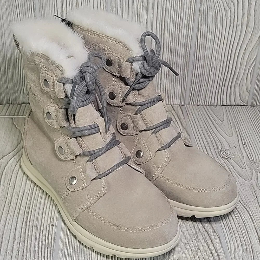 Sorel Explorer Joan Boot Ancient Fossil Winter Boots Womens Size 5.5 NEW